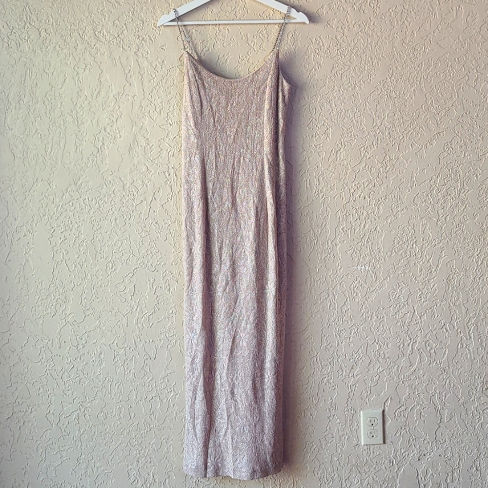 Night Way Collections Gold Lace Dress-6